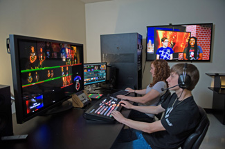 Students in Control Room