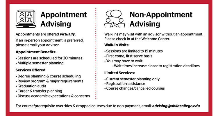 advising appointments