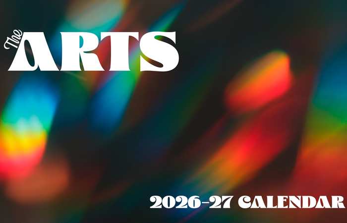2026-2027 Colorful Arts Calendar cover.