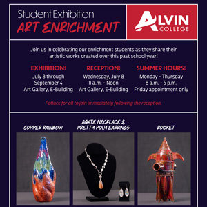 Art Enrichment Student Exhibition flyer