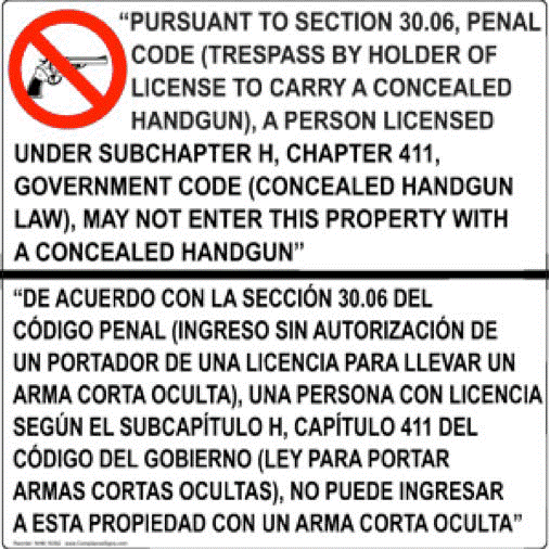 pursuant...penal code in English and Spanish.