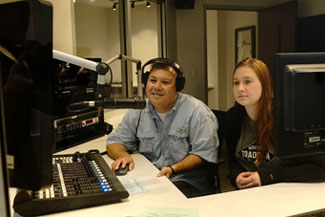 Students on the air