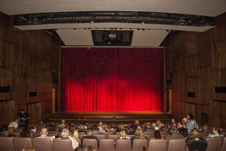 View of theatre seating and stage