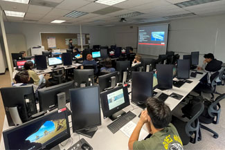 Students in a classroom