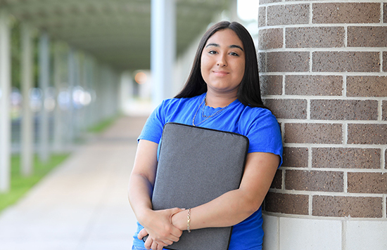 Student Outside S Building