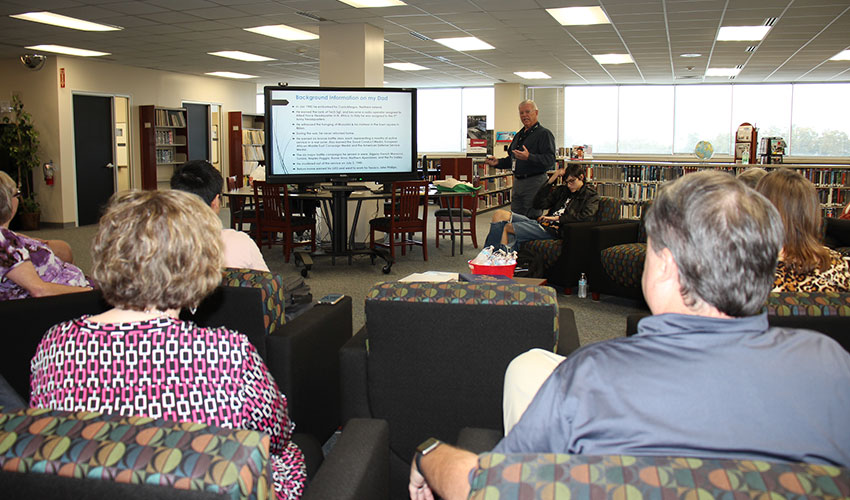 Don Jefferies giving a presentation to the audience.