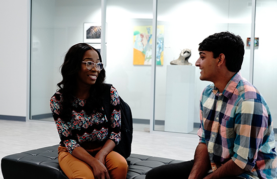 Students in Art Gallery